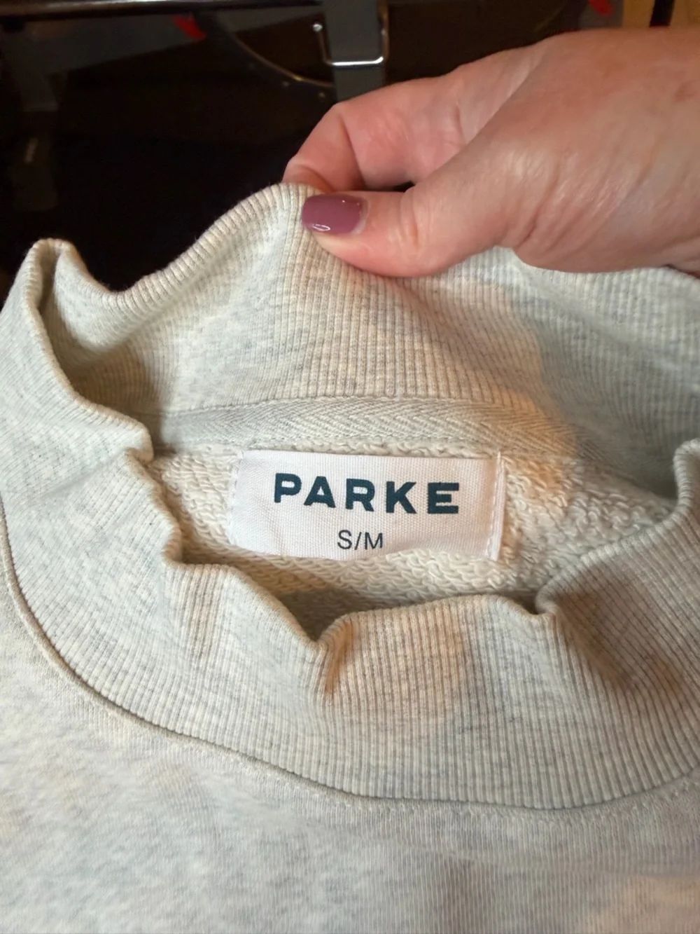Parke Embroidered Logo Crewneck Sweatshirt from the coastal collection S/M